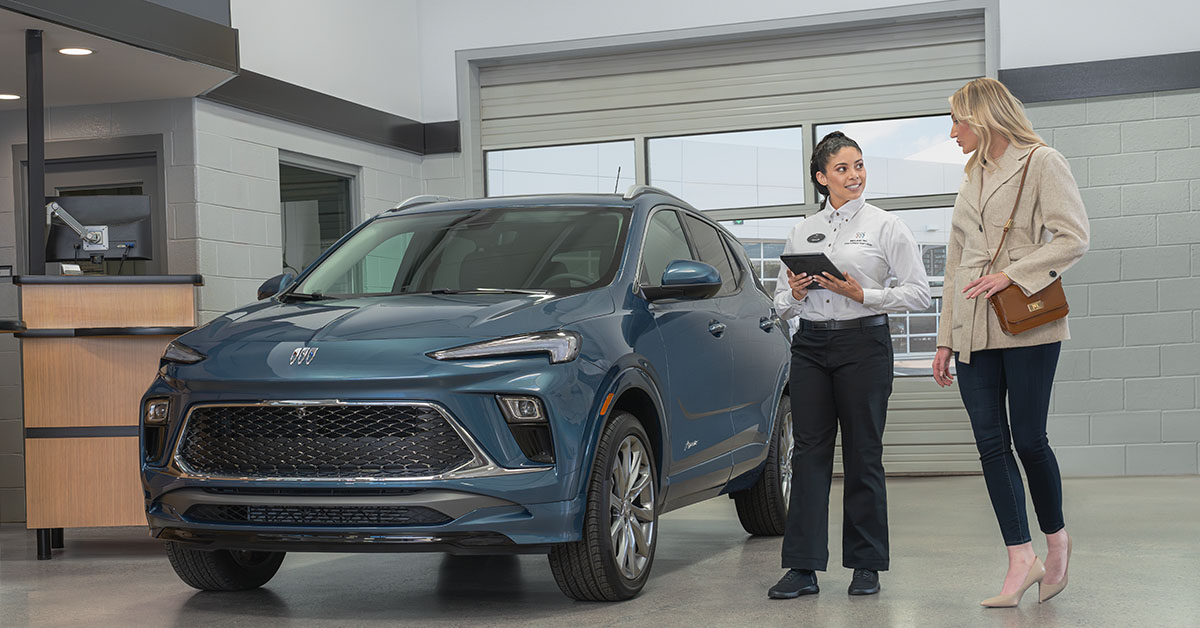 Customer bringing vehicle in to dealership under Buick extended protection plan