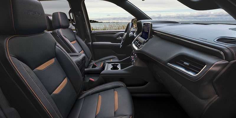 Front seat close up of the 2024 GMC Yukon
