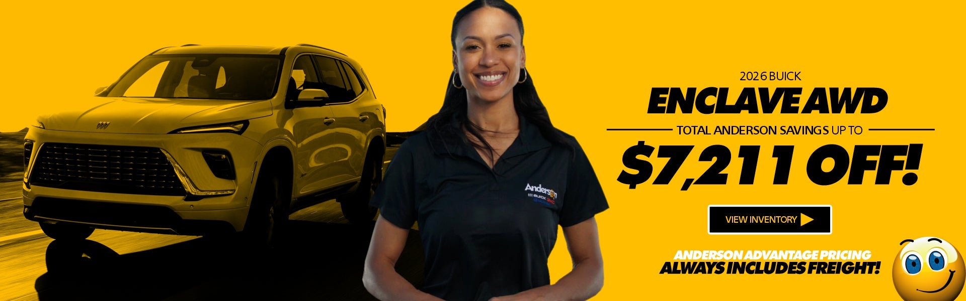 2026 BUICK ENCLAVE AWD TOTAL ANDERSON SAVINGS UP TO $7,21