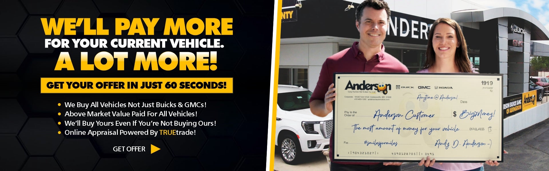 We pay more for your vehicle